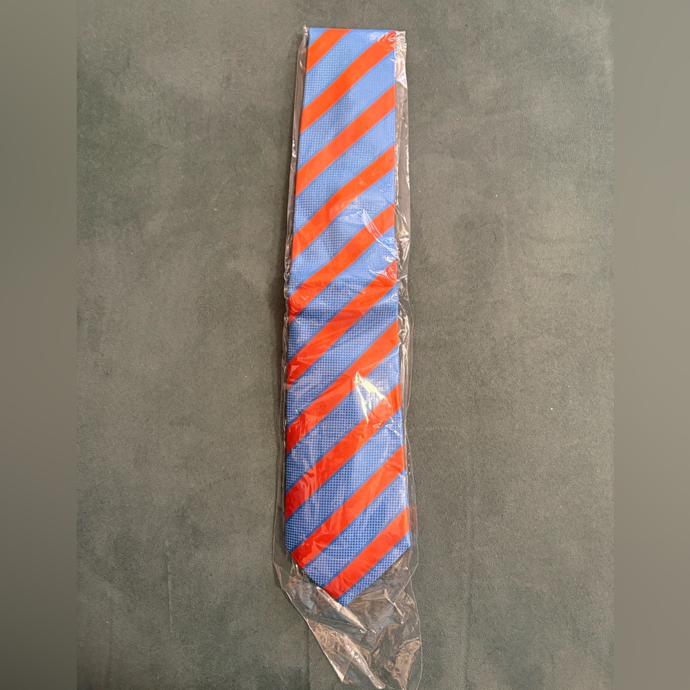 Blue and Red Striped Tie